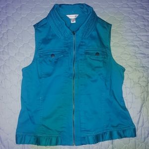 CHICO'S Teal Green Vest